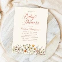 Waterverf Bloem Boho Wilde Bloem Baby Shower