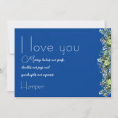 Waterverf bloem botanische liefde grappig briefkaa feestdagenkaart (Voorkant)