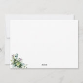 Waterverf bloem botanische liefde grappig briefkaa feestdagenkaart (Achterkant)