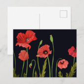 Waterverf bloem briefkaart (Voorkant / Achterkant)