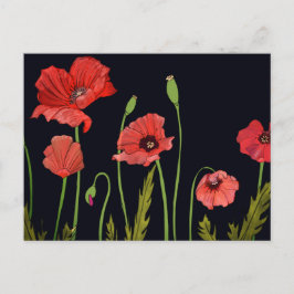 Waterverf bloem briefkaart