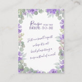 Waterverf Bloem Bruidsdouche Enclosure Kaart Auto (Voorkant)