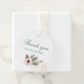 Waterverf Bloem Bruiloft Favor Bedankje Cadeautje Bedankjes Labels (In situ)