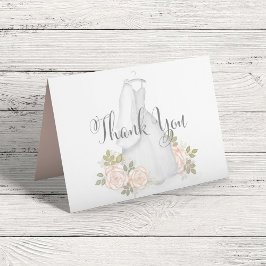 Waterverf Bloem Bruiloft Feest Bedankt