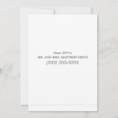 Waterverf Bloem Bruiloft Repetitie Uitnodigingen (Achterkant)