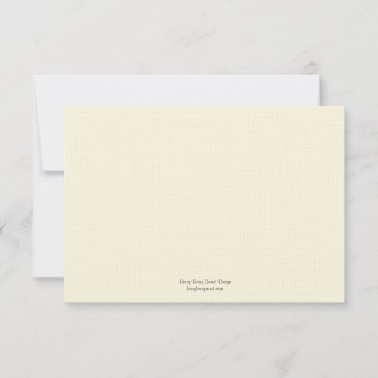 Waterverf Bloem Bruiloft RSVP Kaart (Achterkant)