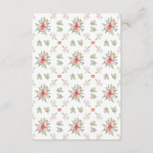 Waterverf Bloem Bruiloft Wensput Kaarten (Achterkant)