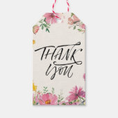 Waterverf Bloem Cadeaulabel (Voorkant)