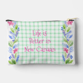 Waterverf Bloem Checker LIFE is Better Jouw Stad Etui (Achterkant)
