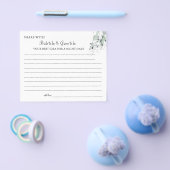 Waterverf Bloem deelt een date-night-kaart Flyer (Enkel)