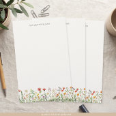 Waterverf Bloem Elegant Chic Briefpapier