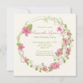  Waterverf Bloem- en baarmoederpartij Kaart (Voorkant)