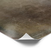 Waterverf Bloem- en goudbijen Perfect Poster (Hoek)