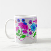 Waterverf Bloem Geschenkmok Koffiemok (Links)