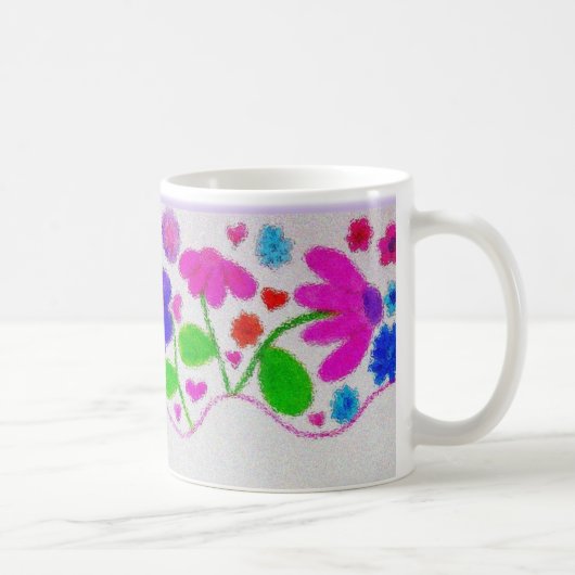 Waterverf Bloem Geschenkmok Koffiemok (Rechts)