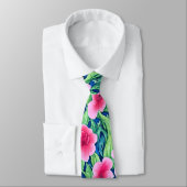 Waterverf Bloem Halsdoek Stropdas (Gebonden)