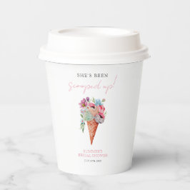 Waterverf Bloem IJssalon Bruidsdiner Papieren Bekers