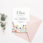 Waterverf bloem kaart