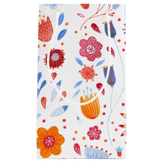 Waterverf Bloem Klein Cadeauzakje (Voorkant)