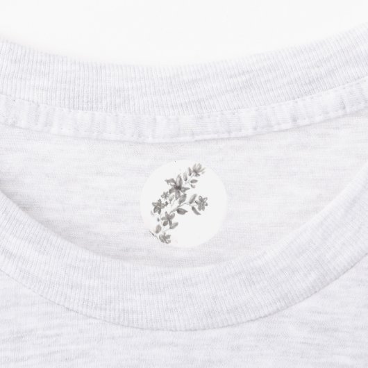 Waterverf bloem labels (Aangebracht)