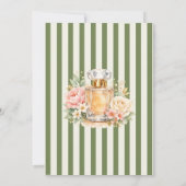 Waterverf Bloem Luxe Parfum Bruidsdouche Kaart (Achterkant)