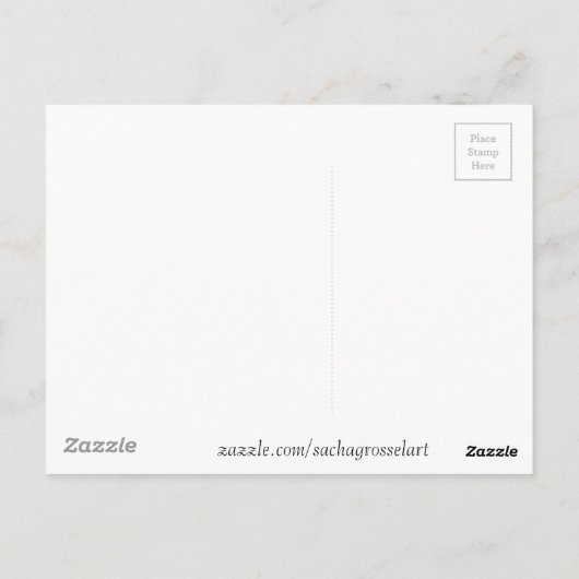 Waterverf bloem modern bloemontwerp briefkaart (Achterkant)