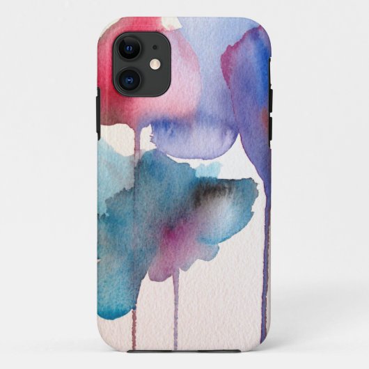 Waterverf bloem modern bloemontwerp Case-Mate iPhone case (Achterkant)