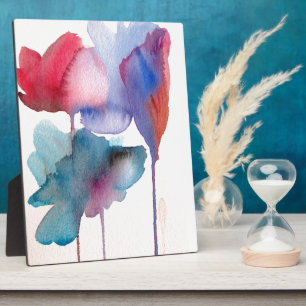 Waterverf bloem modern bloemontwerp fotoplaat