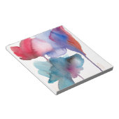 Waterverf bloem modern bloemontwerp notitieblok (Schuin)