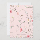 Waterverf bloem modern lentestuin trendy show kaart (Achterkant)