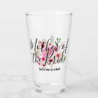 Waterverf Bloem Moeder van de Bruid Bruiloft Feest Glas