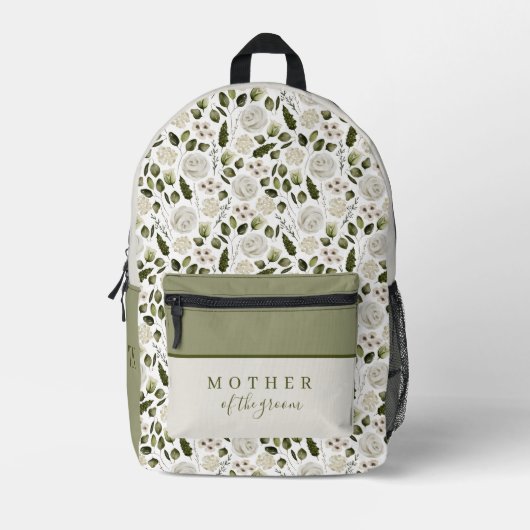 Waterverf Bloem Moeder van de Bruidegom Rugzak (Voorkant)