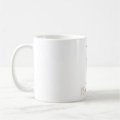 Waterverf Bloem Monogram Koffiekop Koffiemok (Links)