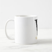 Waterverf Bloem Monogram Koffiekop Koffiemok (Links)