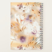 Waterverf Bloem Monogram Notitieboek (Achterkant)