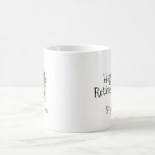 Waterverf bloem monogram pensioen koffie mok (Center)