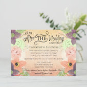 Waterverf Bloem na de Uitnodigingen van identiteit (Staand voorkant)