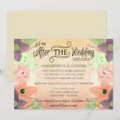 Waterverf Bloem na de Uitnodigingen van identiteit (Voorkant / Achterkant)