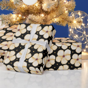 Waterverf Bloem Naadloos Patroon Cadeaupapier