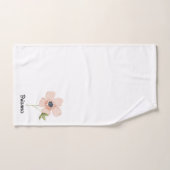 Waterverf Bloem Naam Blozend Bad Handdoek (Handdoek)