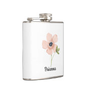 Waterverf Bloem Naam Blozend Heupfles (Rechts)