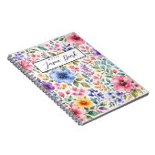Waterverf Bloem Notebook Notitieboek (Rechterzijde)