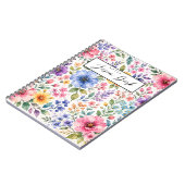 Waterverf Bloem Notebook Notitieboek (Linkerzijde)