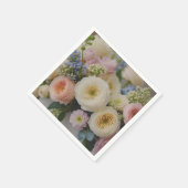waterverf bloem papier servetten (Hoek)