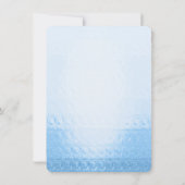 Waterverf Bloem Paris Bridal Shower Kaart (Achterkant)