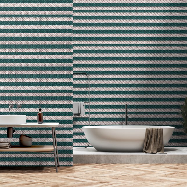Waterverf Bloem Patroon Behang (Badkamer)