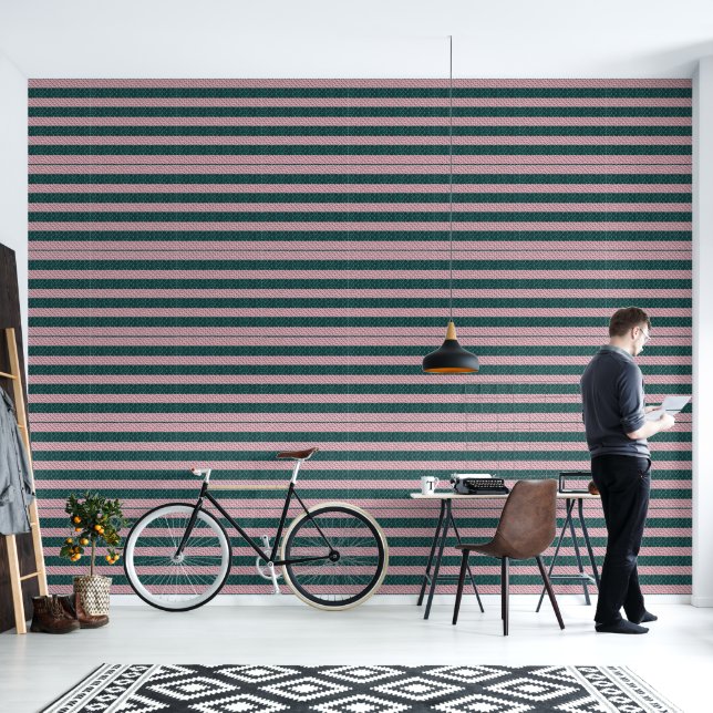 Waterverf Bloem Patroon Behang (Woonkamer)