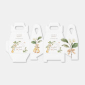 Waterverf Bloem Perfect Paar Bruidsdouche Bedankdoosjes (Uitgevouwen)