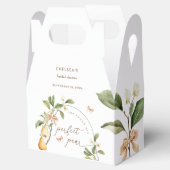 Waterverf Bloem Perfect Paar Bruidsdouche Bedankdoosjes (Geopend)