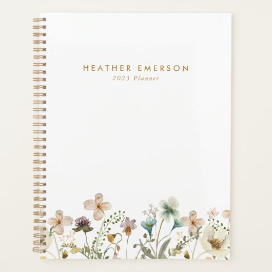 Waterverf Bloem Planner (Voorkant)